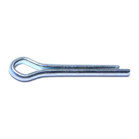 Midwest Fastener Extended Prong Cotter Pin, 3/16 in Dia, 1-1/4 in L, Steel, 100 PK 04037